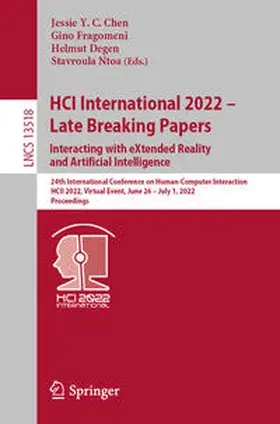 Chen / Fragomeni / Degen | HCI International 2022 – Late Breaking Papers: Interacting with eXtended Reality and Artificial Intelligence | E-Book | sack.de