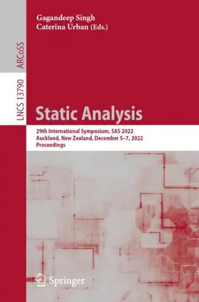 Singh / Urban |  Static Analysis | Buch |  Sack Fachmedien