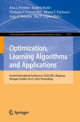 Pereira / Košir / Fernandes |  Optimization, Learning Algorithms and Applications | Buch |  Sack Fachmedien
