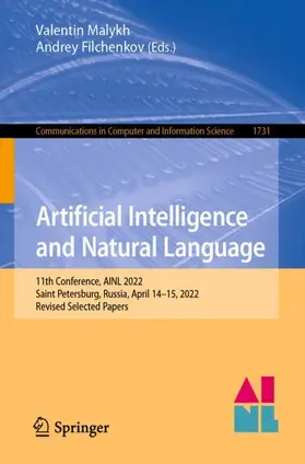 Filchenkov / Malykh |  Artificial Intelligence and Natural Language | Buch |  Sack Fachmedien