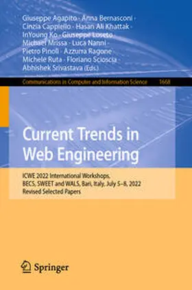 Agapito / Bernasconi / Ragone |  Current Trends in Web Engineering | eBook | Sack Fachmedien
