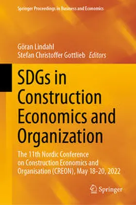 Lindahl / Gottlieb |  SDGs in Construction Economics and Organization | eBook | Sack Fachmedien