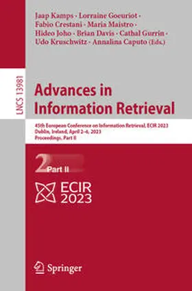 Kamps / Goeuriot / Crestani |  Advances in Information Retrieval | eBook | Sack Fachmedien