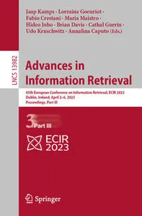 Kamps / Goeuriot / Crestani | Advances in Information Retrieval | E-Book | sack.de
