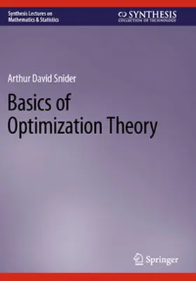 Snider |  Basics of Optimization Theory | Buch |  Sack Fachmedien
