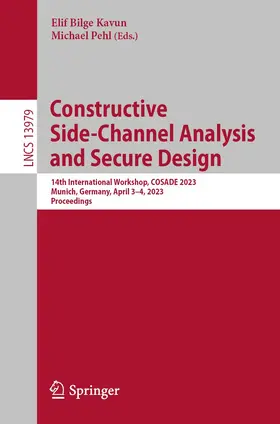 Kavun / Pehl |  Constructive Side-Channel Analysis and Secure Design | Buch |  Sack Fachmedien