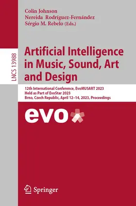 Johnson / Rebelo / Rodríguez-Fernández |  Artificial Intelligence in Music, Sound, Art and Design | Buch |  Sack Fachmedien