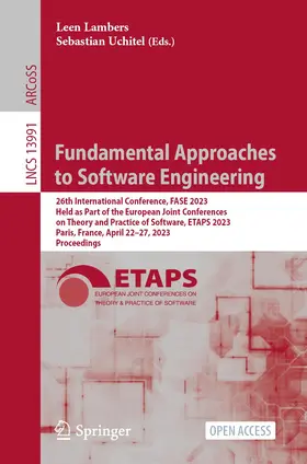Lambers / Uchitel |  Fundamental Approaches to Software Engineering | Buch |  Sack Fachmedien