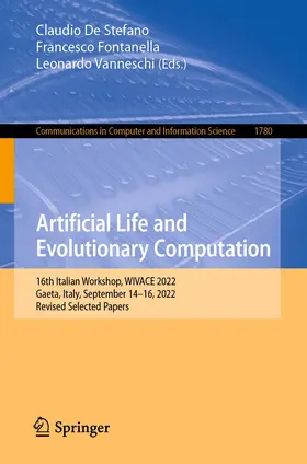 De Stefano / Fontanella / Vanneschi |  Artificial Life and Evolutionary Computation | Buch |  Sack Fachmedien