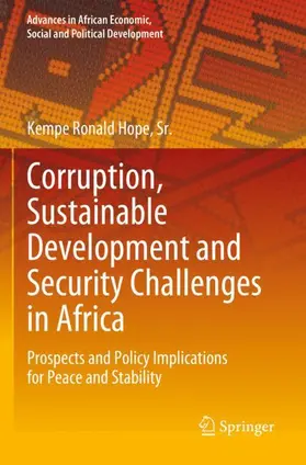 Hope / Hope, Sr. |  Corruption, Sustainable Development and Security Challenges in Africa | Buch |  Sack Fachmedien