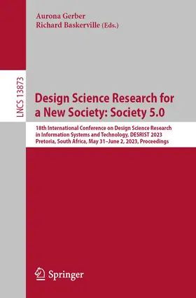 Gerber / Baskerville |  Design Science Research for a New Society: Society 5.0 | Buch |  Sack Fachmedien
