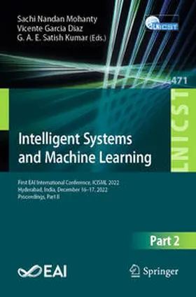 Nandan Mohanty / Garcia Diaz / Satish Kumar |  Intelligent Systems and Machine Learning | eBook | Sack Fachmedien