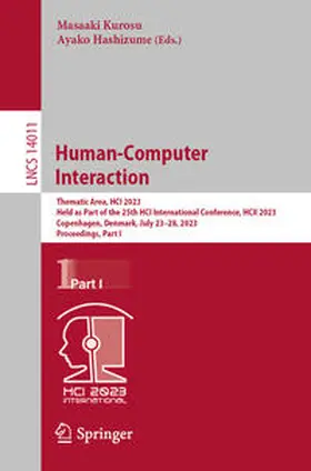 Kurosu / Hashizume |  Human-Computer Interaction | Buch |  Sack Fachmedien