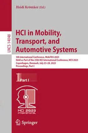 Krömker | HCI in Mobility, Transport, and Automotive Systems | E-Book | sack.de
