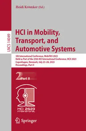 Krömker | HCI in Mobility, Transport, and Automotive Systems | E-Book | sack.de