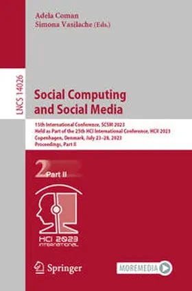 Coman / Vasilache | Social Computing and Social Media | E-Book | sack.de