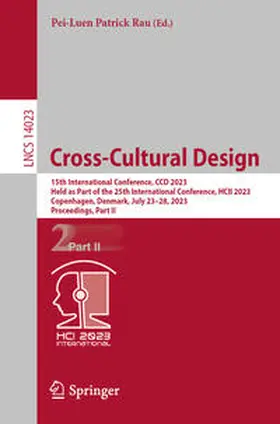 Rau |  Cross-Cultural Design | Buch |  Sack Fachmedien
