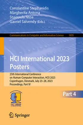 Stephanidis / Antona / Ntoa |  HCI International 2023 Posters | eBook | Sack Fachmedien