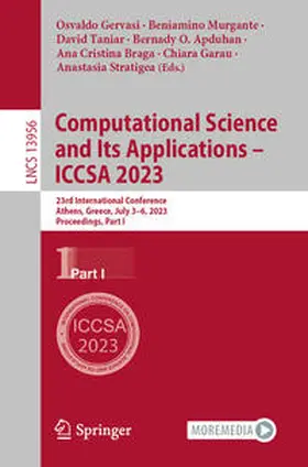 Gervasi / Murgante / Taniar | Computational Science and Its Applications – ICCSA 2023 | E-Book | sack.de