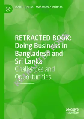 Spillan / Rahman |  Doing Business in Bangladesh and Sri Lanka | Buch |  Sack Fachmedien