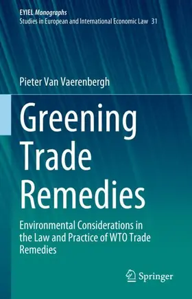 Van Vaerenbergh |  Greening Trade Remedies | Buch |  Sack Fachmedien