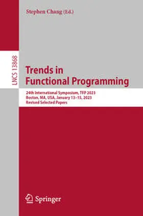 Chang |  Trends in Functional Programming | eBook | Sack Fachmedien