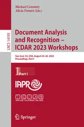 Fornés / Coustaty |  Document Analysis and Recognition - ICDAR 2023 Workshops | Buch |  Sack Fachmedien