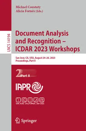 Coustaty / Fornés | Document Analysis and Recognition – ICDAR 2023 Workshops | E-Book | sack.de