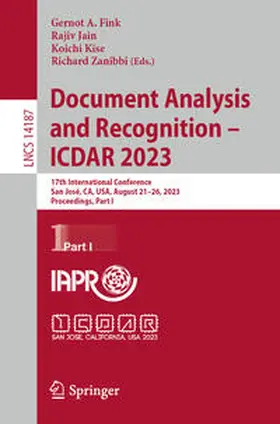 Fink / Jain / Kise | Document Analysis and Recognition - ICDAR 2023 | E-Book | sack.de