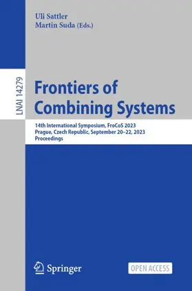 Suda / Sattler |  Frontiers of Combining Systems | Buch |  Sack Fachmedien