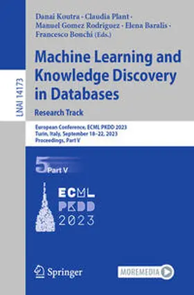 Koutra / Plant / Gomez Rodriguez | Machine Learning and Knowledge Discovery in Databases: Research Track | E-Book | sack.de