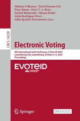 Volkamer / Duenas-Cid / Rønne |  Electronic Voting | Buch |  Sack Fachmedien