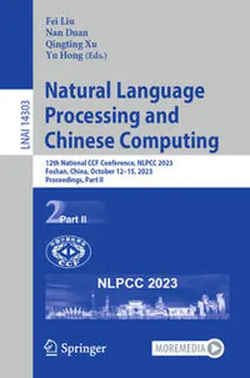 Liu / Duan / Xu |  Natural Language Processing and Chinese Computing | eBook | Sack Fachmedien