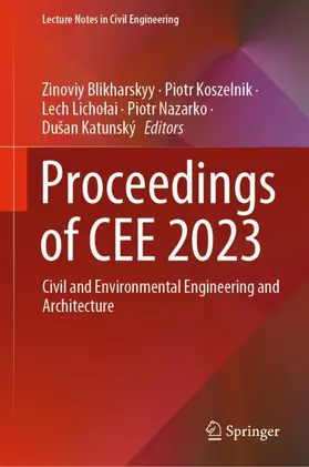 Blikharskyy / Koszelnik / Katunský |  Proceedings of CEE 2023 | Buch |  Sack Fachmedien