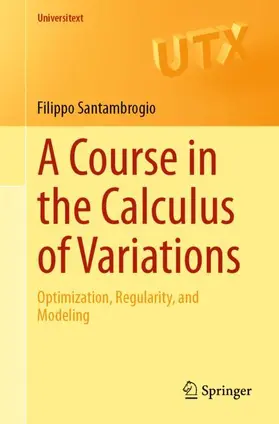 Santambrogio |  A Course in the Calculus of Variations | Buch |  Sack Fachmedien