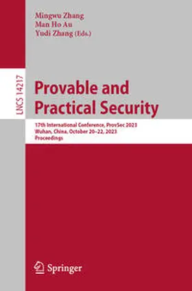 Zhang / Au |  Provable and Practical Security | eBook | Sack Fachmedien