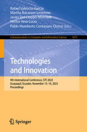 Valencia-García / Bucaram-Leverone / Del Cioppo-Morstadt |  Technologies and Innovation | eBook | Sack Fachmedien