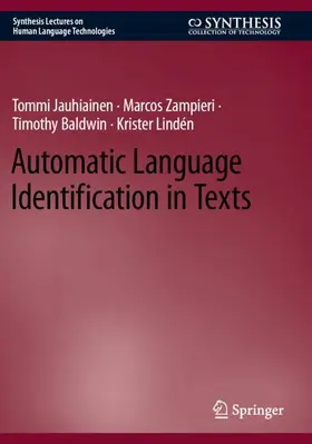 Jauhiainen / Lindén / Zampieri |  Automatic Language Identification in Texts | Buch |  Sack Fachmedien