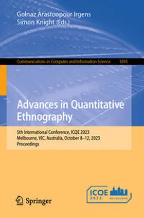 Arastoopour Irgens / Knight | Advances in Quantitative Ethnography | E-Book | www2.sack.de