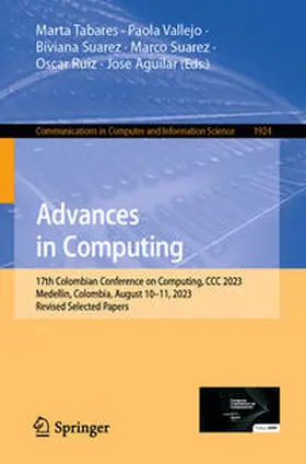 Tabares / Vallejo / Aguilar |  Advances in Computing | Buch |  Sack Fachmedien