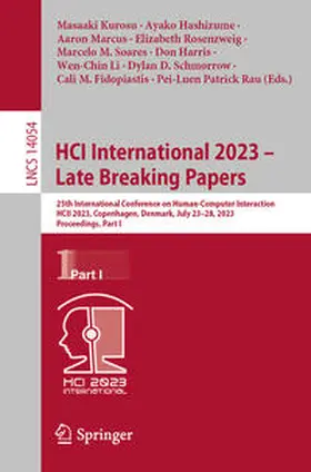 Kurosu / Soares / Hashizume |  HCI International 2023 - Late Breaking Papers | Buch |  Sack Fachmedien