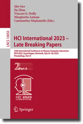 Gao / Zhou / Stephanidis |  HCI International 2023 - Late Breaking Papers | Buch |  Sack Fachmedien