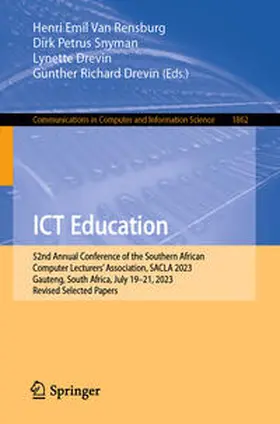 Van Rensburg / Snyman / Drevin |  ICT Education | eBook | Sack Fachmedien