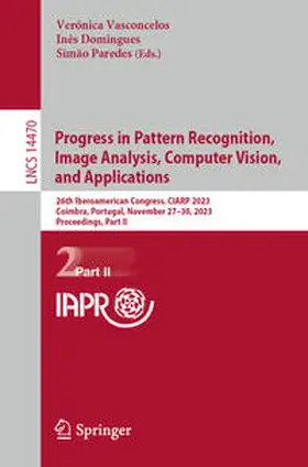 Vasconcelos / Domingues / Paredes |  Progress in Pattern Recognition, Image Analysis, Computer Vision, and Applications | eBook | Sack Fachmedien