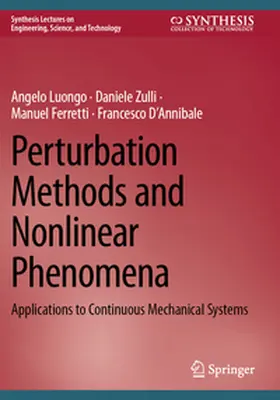 Luongo / D’Annibale / Zulli |  Perturbation Methods and Nonlinear Phenomena | Buch |  Sack Fachmedien
