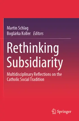 Schlag / Koller |  Rethinking Subsidiarity | Buch |  Sack Fachmedien