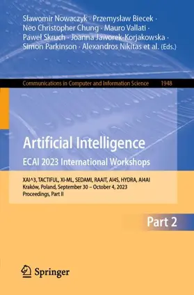 Nowaczyk / Kliegr / Biecek |  Artificial Intelligence. ECAI 2023 International Workshops | Buch |  Sack Fachmedien