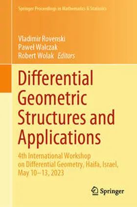 Rovenski / Wolak / Walczak |  Differential Geometric Structures and Applications | Buch |  Sack Fachmedien