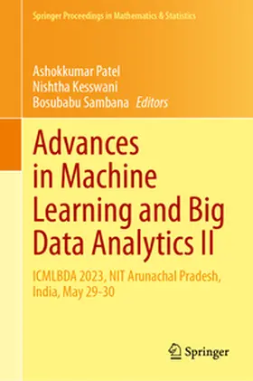 Patel / Kesswani / Sambana |  Advances in Machine Learning and Big Data Analytics II | eBook | Sack Fachmedien