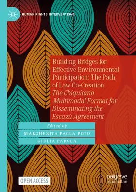 Parola / Poto |  Building Bridges for Effective Environmental Participation: The Path of Law Co-Creation | Buch |  Sack Fachmedien